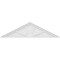 Ekena Millwork Peaked Cap 4 Spoke Architectural Grade PVC Pediment, 60"W x 16"H x 2"P (Pitch 6/12) PEDPS060X160PKC04 - alternate 5